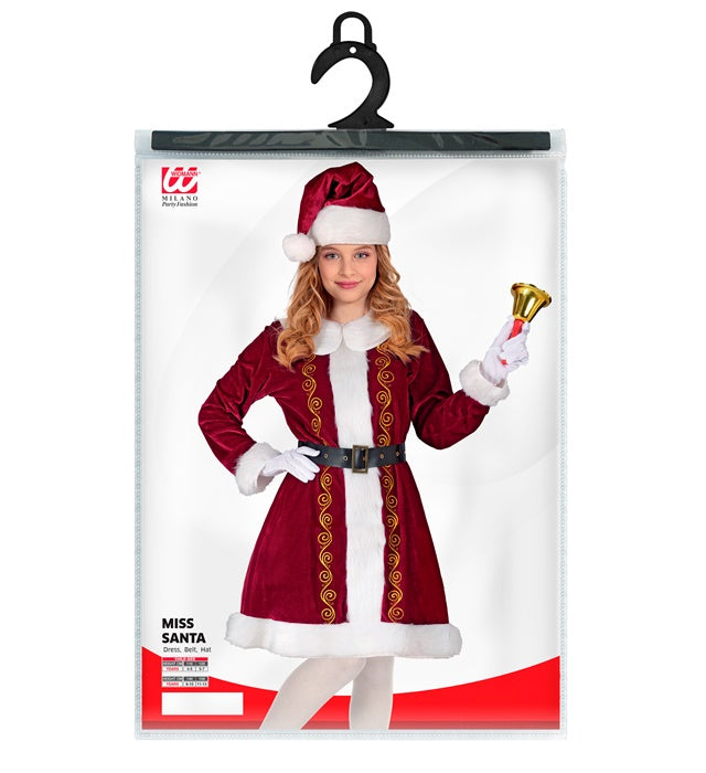 Mrs. Claus  Dress, Belt, Hat 