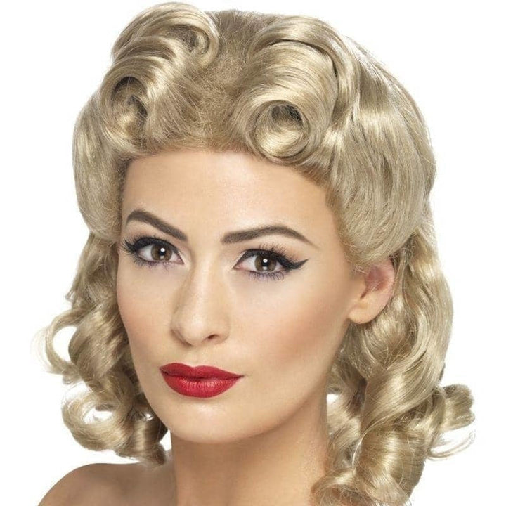 1940s Sweetheart Wig Adult Blonde_1