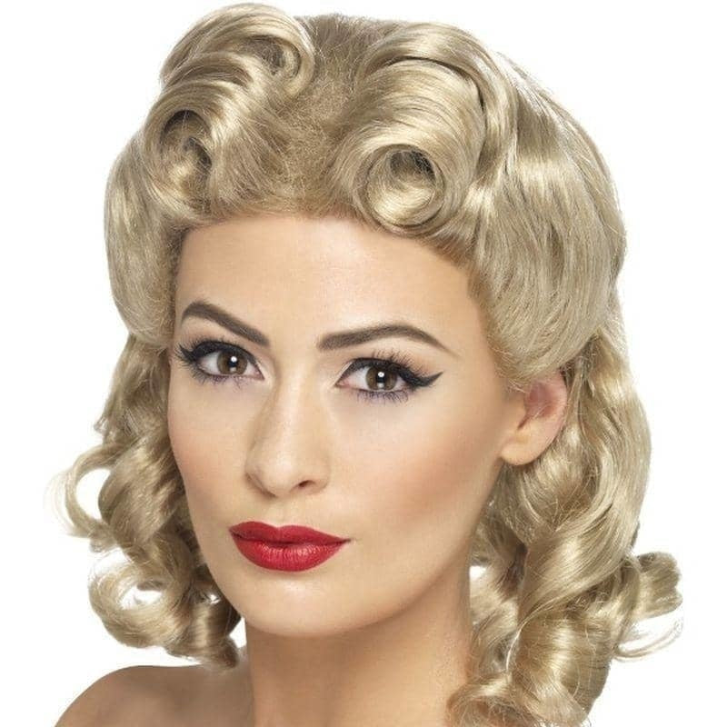 1940s Sweetheart Wig Adult Blonde 1