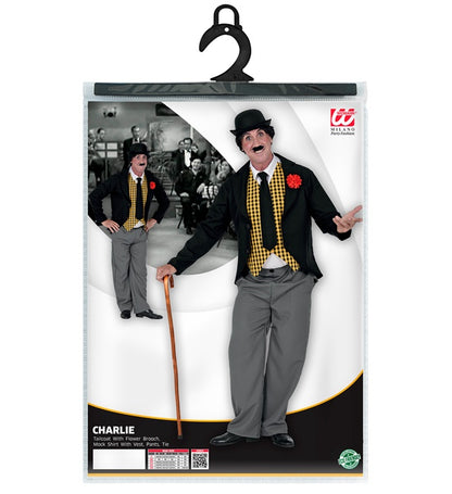 Charlie  Tailcoat With Flower Brooch, Mock Shirt With Vest, Pants, Tie 