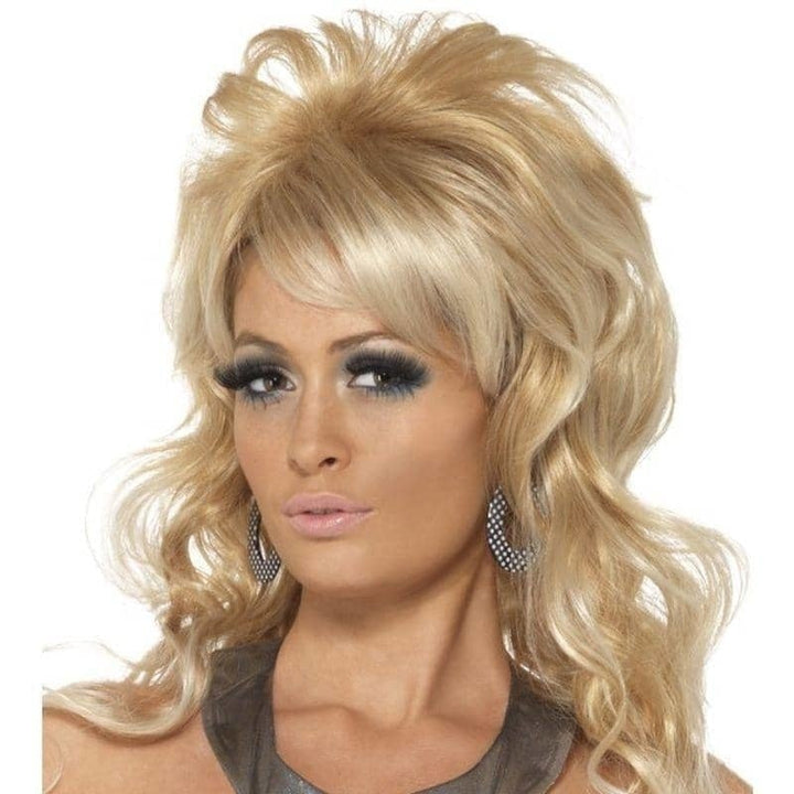 1960s Beauty Queen Wig Adult Blonde Bouffant Long_1