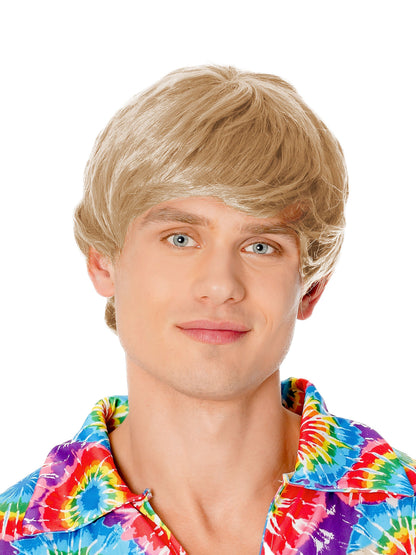 1960s Mens Wig Blonde Short Style 2
