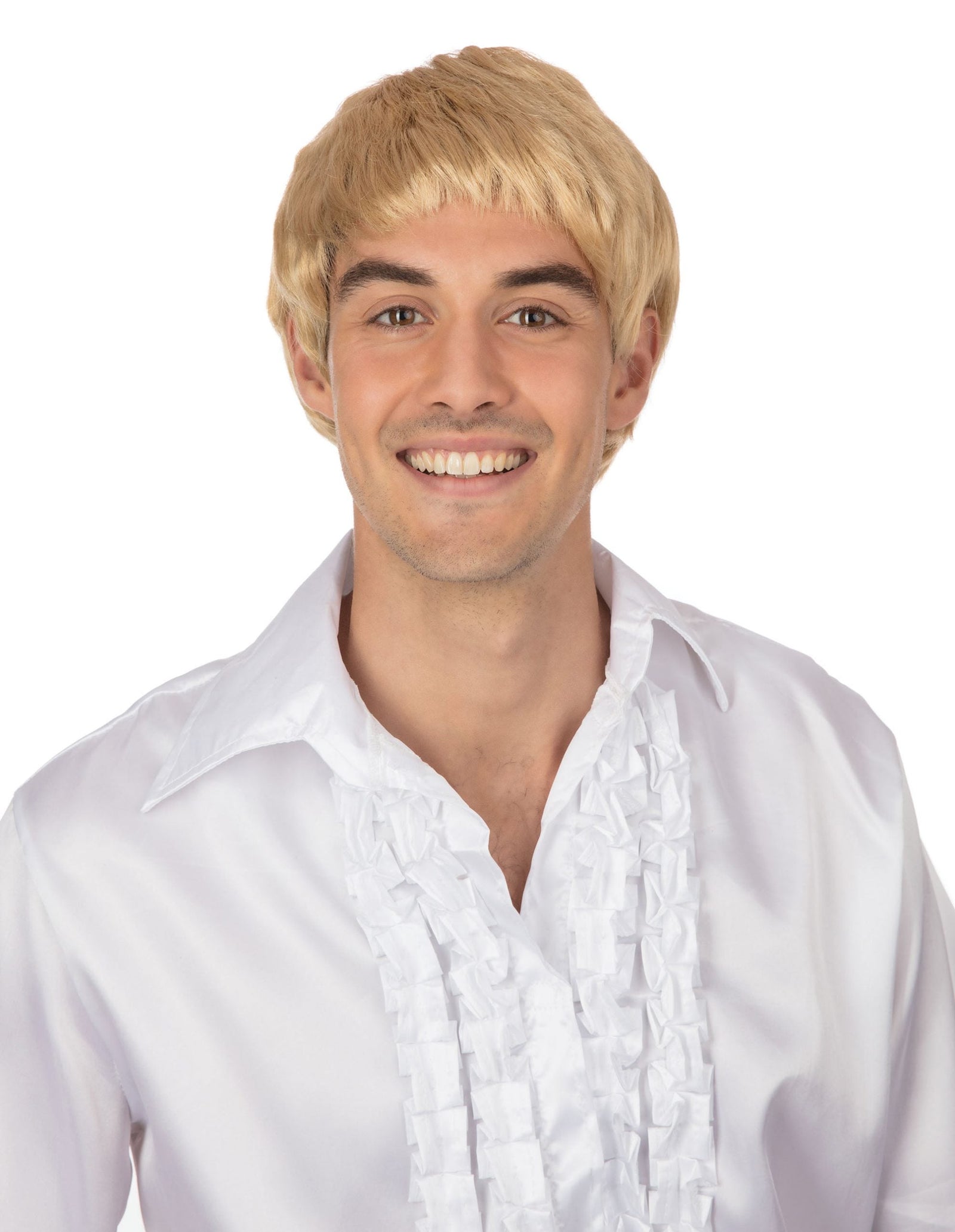 1960s Mens Wig Blonde Short Style 1