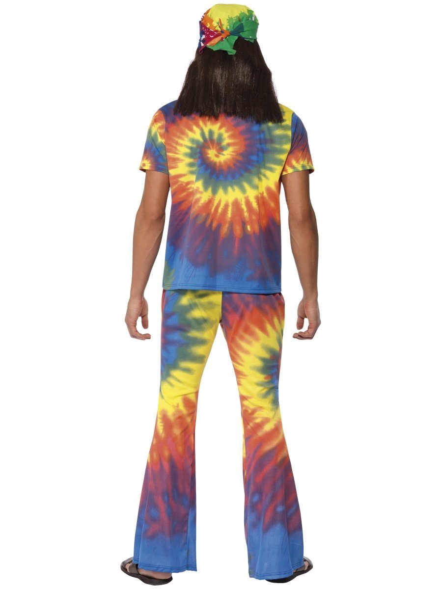 1960s Tie Dye Top and Flared Trousers Adult Rainbow 3
