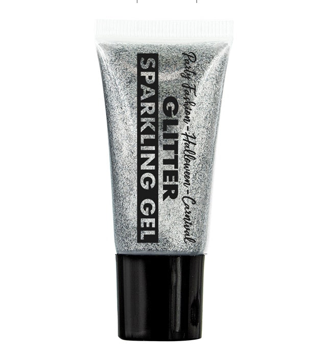 Shimmering Gel In Dispenser Tube - Silver - 25 Ml