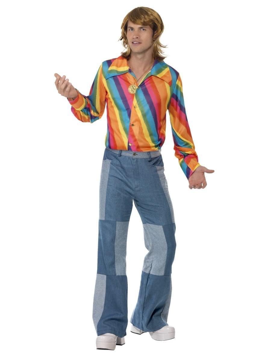 1970s Colour Shirt Adult Rainbow_3