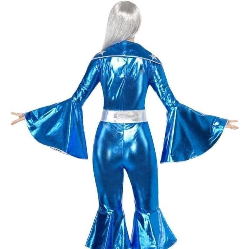 1970s Dancing Dream ABBA Costume Adult Blue Jumpsuit_3