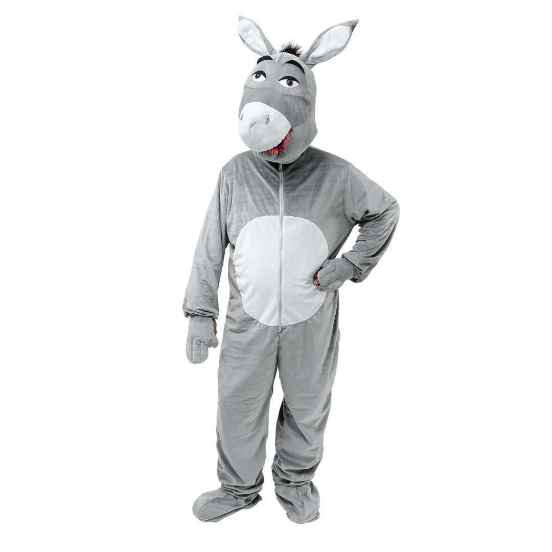 Donkey Costume Big Head Adult Grey Mascot Suit 1
