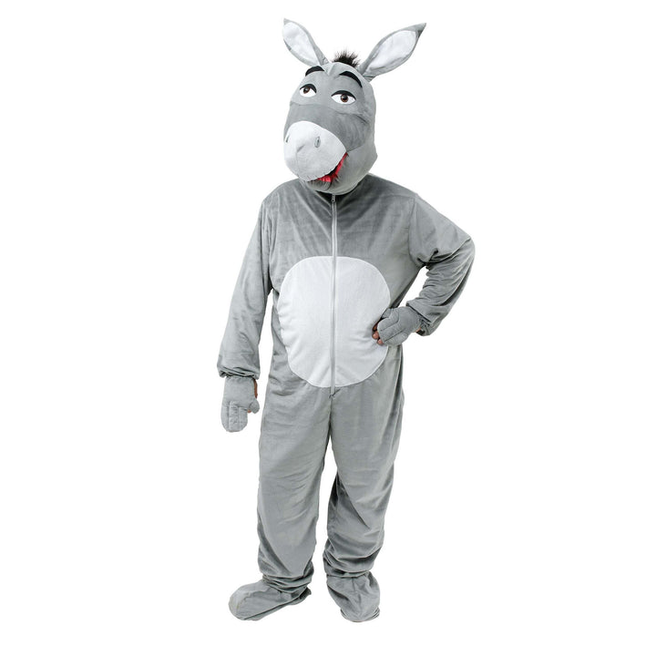 Donkey Costume Big Head Adult Grey Mascot Suit 1