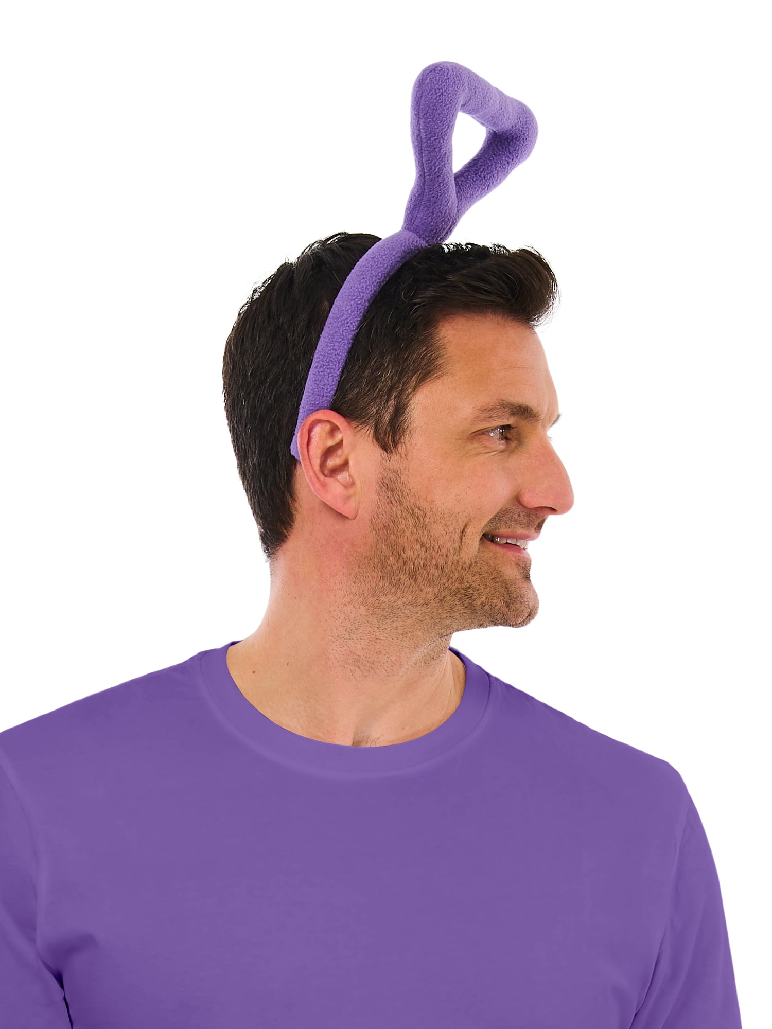 Teletubbies Adult Deluxe Plush Tinky-Winky Headband Purple 2