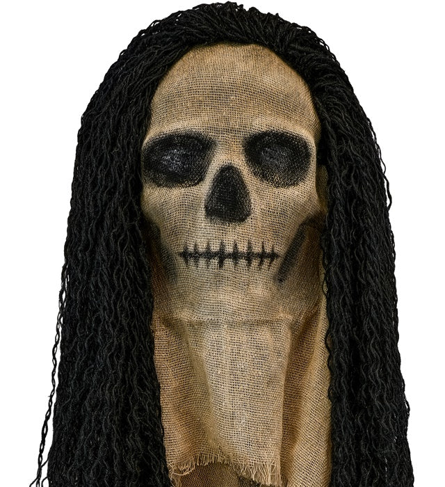 Mask With Cape Skull With Hair
