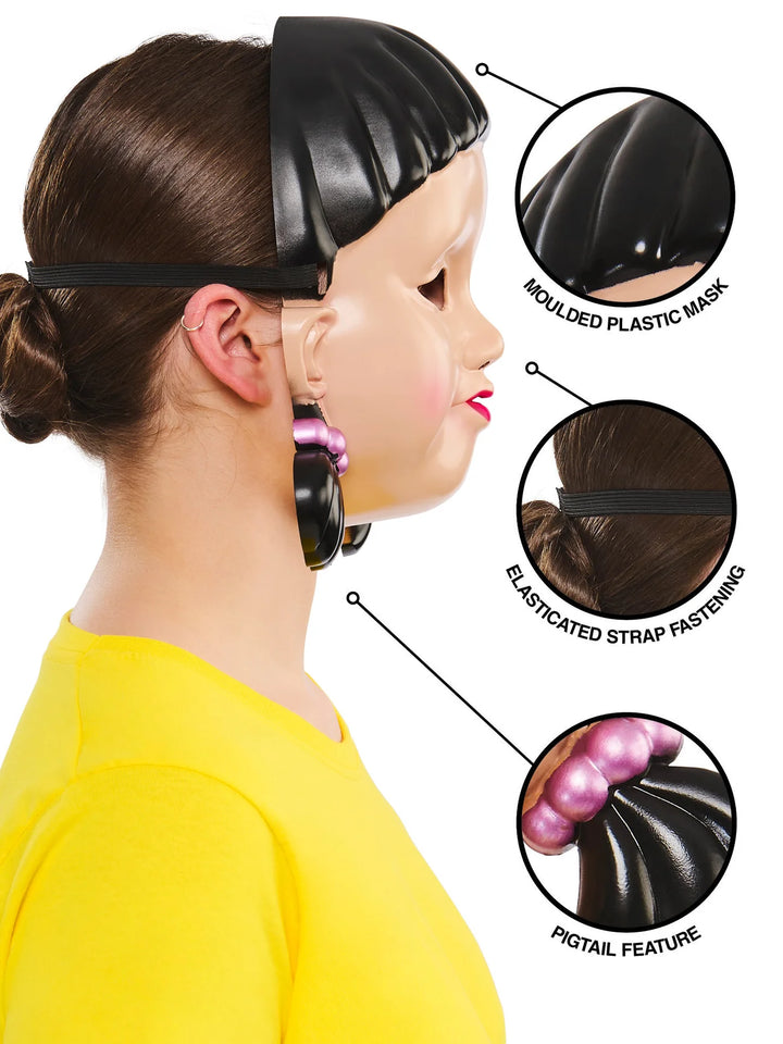 Squid Games Girl Doll Mask