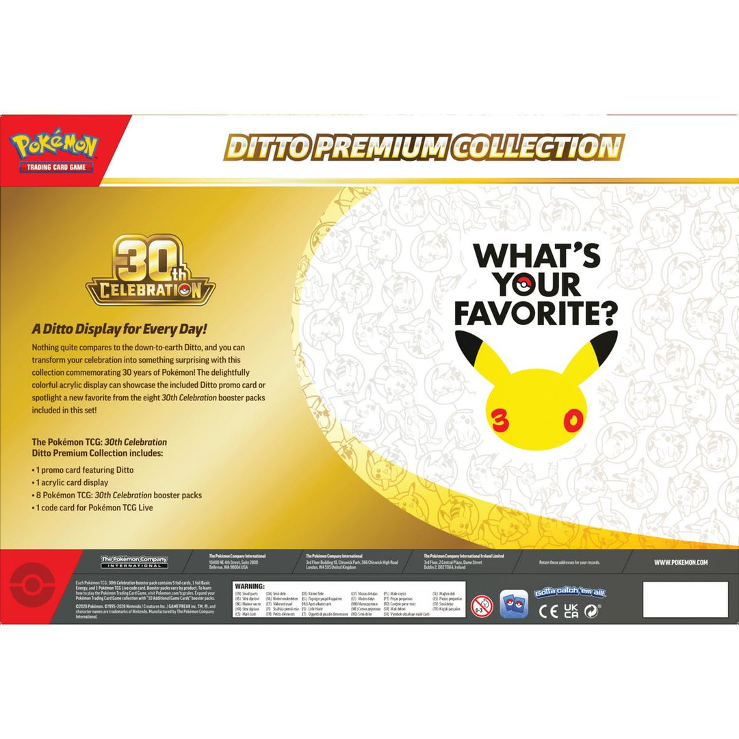 Pokemon TCG 30th Celebration Ditto Premium Collection Card Game product image 3