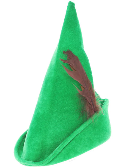 Robin Hood Hat Adult Green Feather Costume Accessory 2