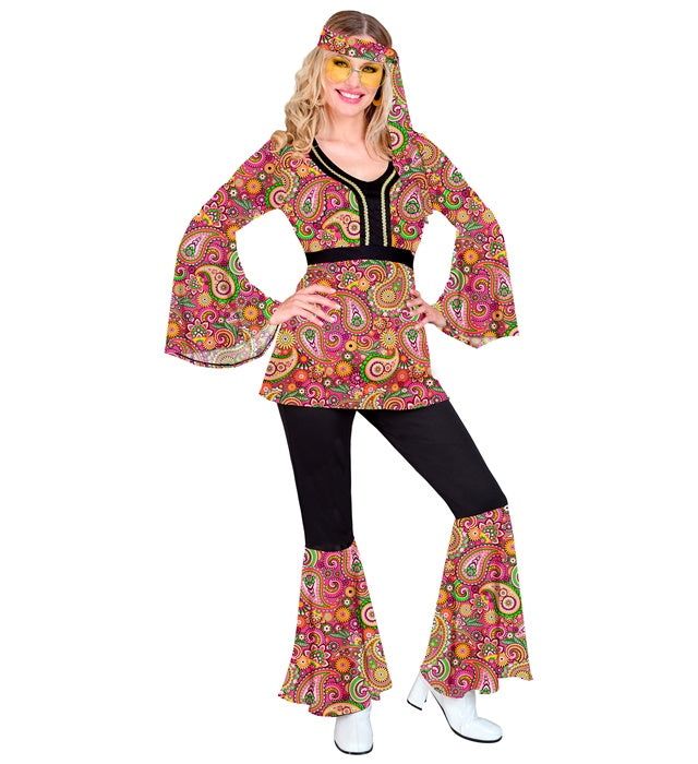 The 60S Fashion - Paisley  Shirt, Pants, Headband 