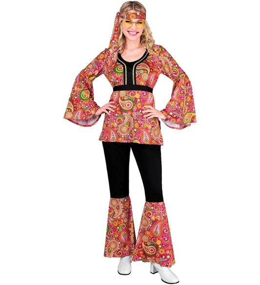 The 60S Fashion - Paisley  Shirt, Pants, Headband 