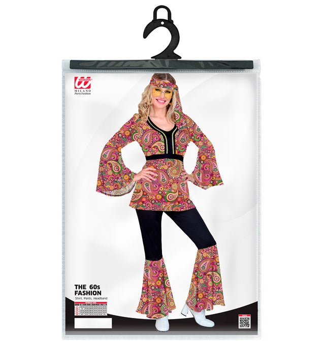 The 60S Fashion - Paisley  Shirt, Pants, Headband 