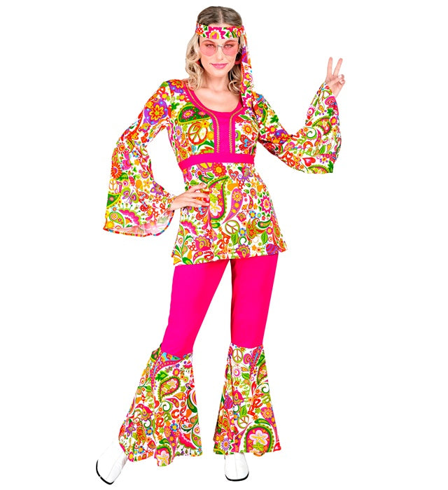 The 60S Fashion - Peace & Paisley  Shirt, Pants, Headband 