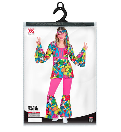 The 60S Fashion - Flower Power  Shirt, Pants, Headband 