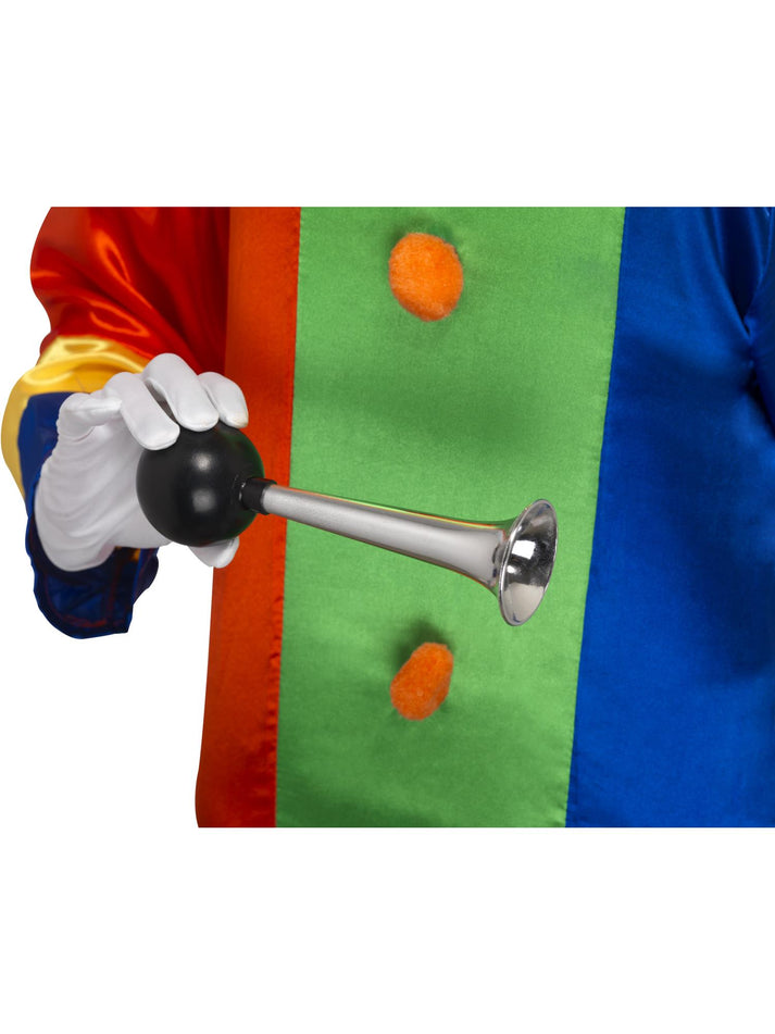 Honk Clown Horn Silver Adult Costume Accessory 2