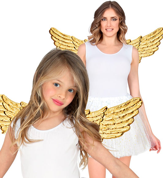 Golden Angel Wings Plastic 88X30 Cm
