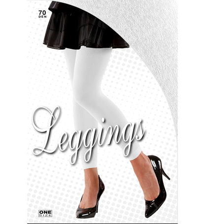 White Leggings 70 Den