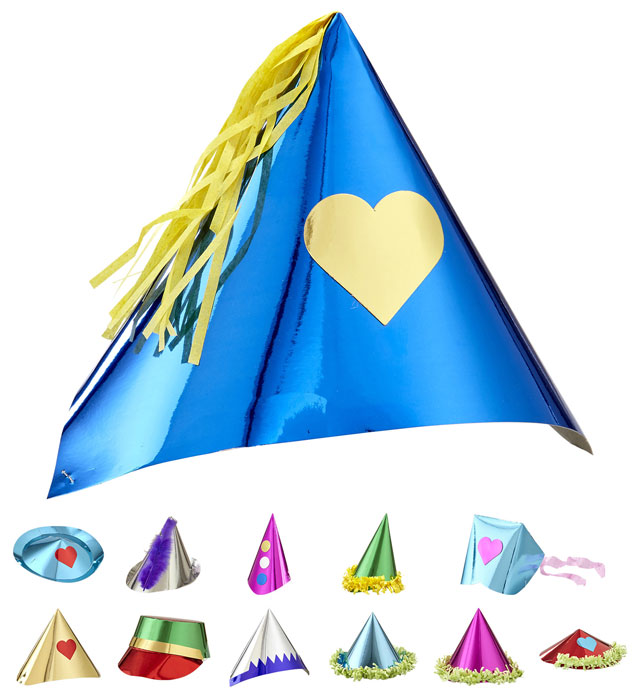 Medium Metallic Hat Display Box - Various Styles And Colors Ass.