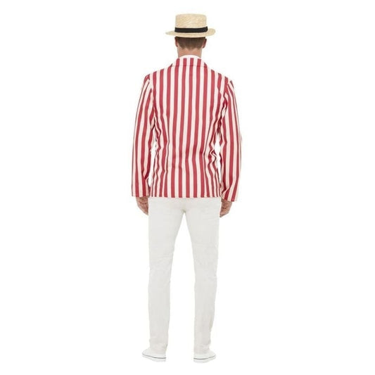 20s Barber Shop Costume Adult Red White Suit 2