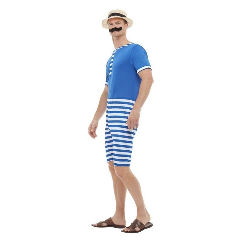 20s Bathing Suit Costume Adult Blue White 3