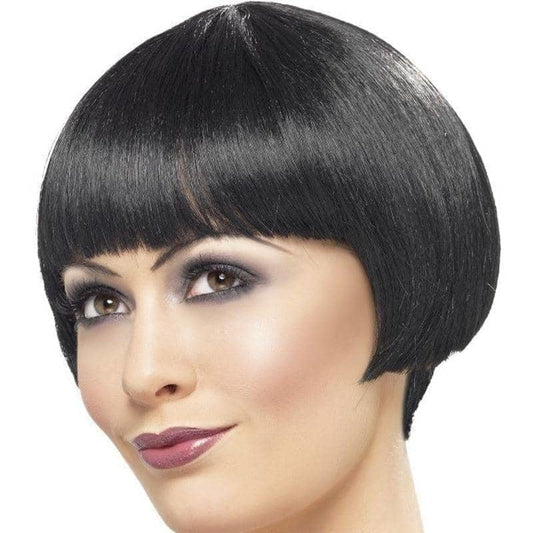 20s Flapper Bob Wig Adult Black 1