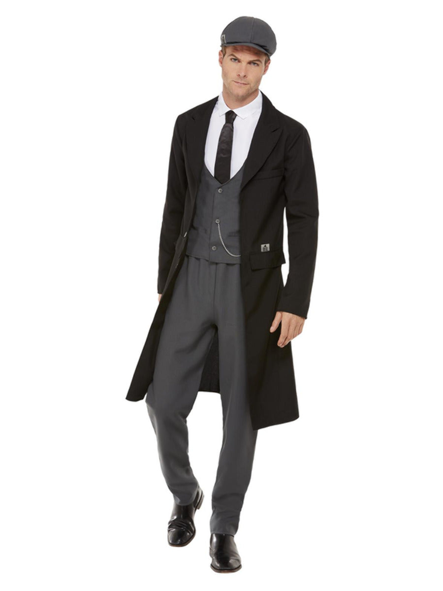 20s Gangster Costume Peaky Blinders Shelby Adult Black Grey 2