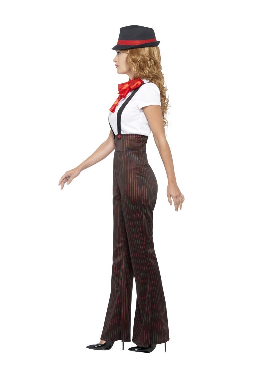 20s Glam Gangster Costume Adult Brown Red_2