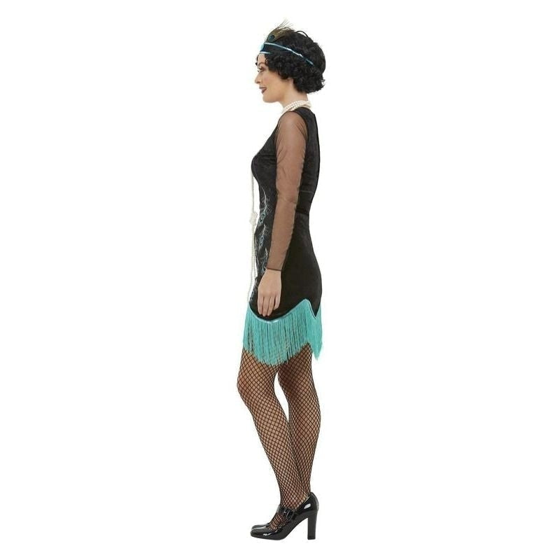 20s Peacock Flapper Costume Adult Green Black 20s Peacock Flapper Costume Adult Green Black