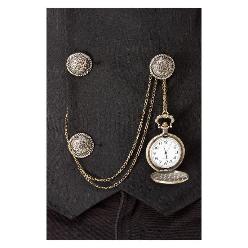 20s Pocket Fob Watch Adult Gold Silver_1