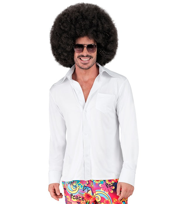 The 70S Groovy Style - White  Shirt  