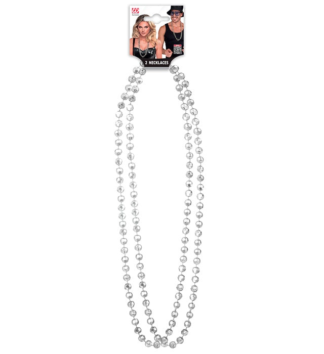 Set Of 2 Disco Necklaces 40 Cm