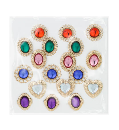 Ring With Gem 6 Styles And Colors Ass. - In Box