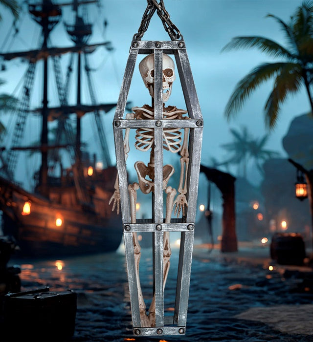 Caged Skeleton 50 Cm 