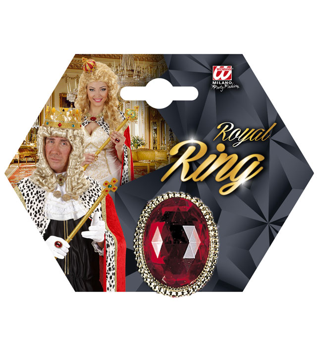 Maxi Ring With Gem Styles And Colors Ass. - On Card