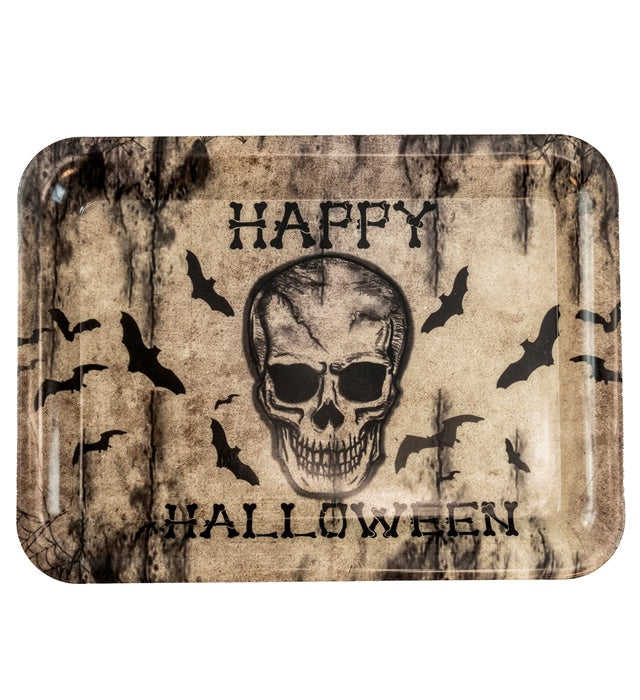 Happy Halloween Skull Tray 33 X 24 Cm