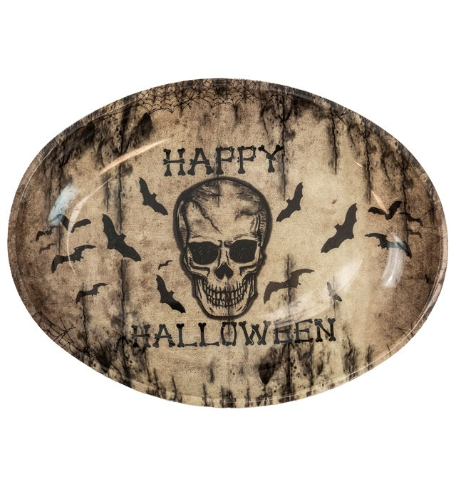 Happy Halloween Skull Bowl 40 X 30,5 Cm