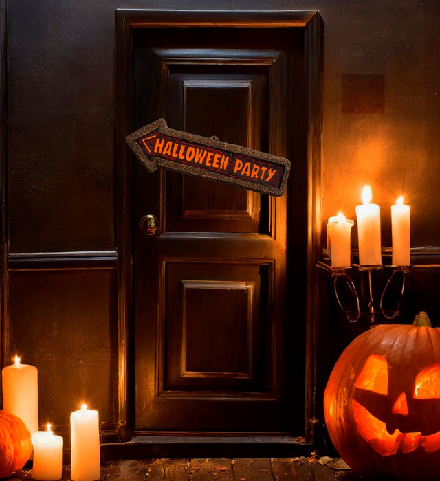 3D Neon Halloween Party Sign 56X17 Cm