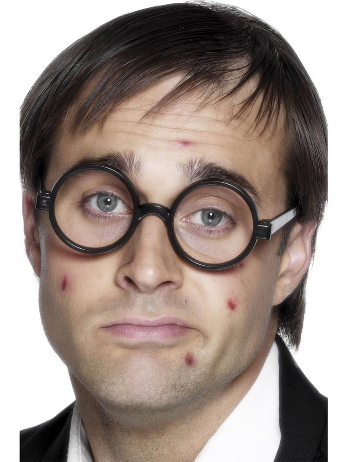 Schoolboy Specs Black Lens Free Adult Costume Accessory 1