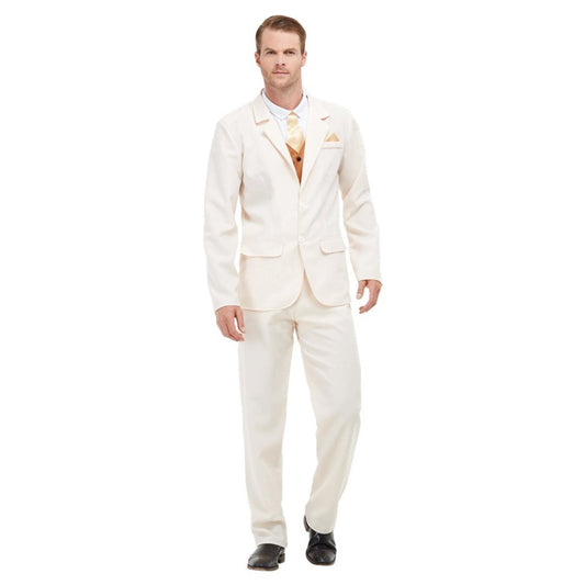 Roaring 20s Gent Costume Adult White 1