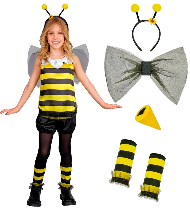 Bee  Top, Shorts, Leg Warmers, Wings, Antennas 