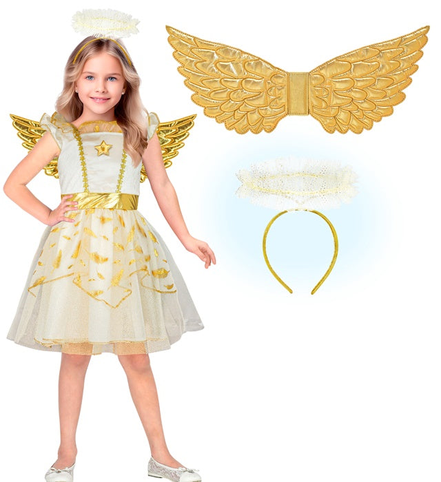Angel  Dress, Wings, Halo 
