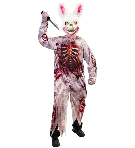Zombie Bunny  Jumpsuit, Mask 