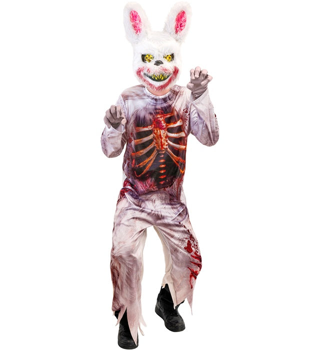 Zombie Bunny  Jumpsuit, Mask 
