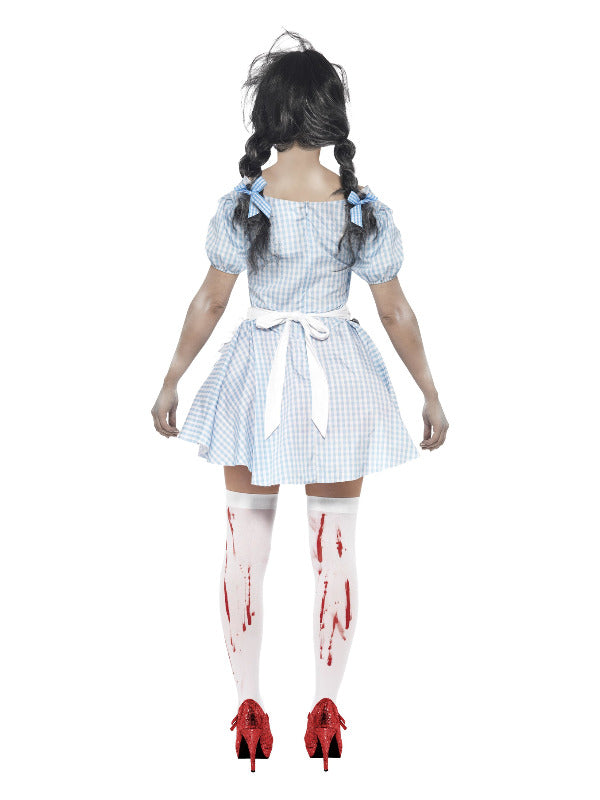 Horror Zombie Countrygirl Costume Blue Dorothy Wizard of Oz  Dress 3
