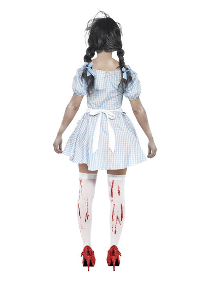 Horror Zombie Countrygirl Costume Blue Dorothy Wizard of Oz  Dress 3